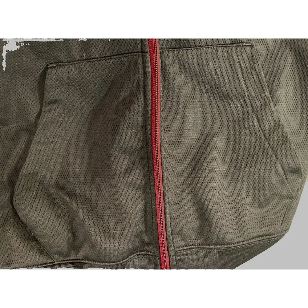 Colosseum Colorado Avalanche Youth L (16/18) Full-Zip Hoodie Jacket Red & Gray c